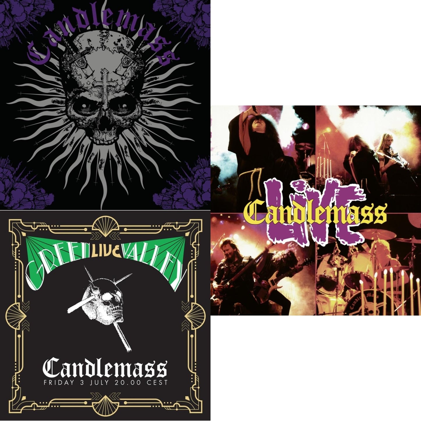 Candlemass Live & Green Valley Live & Sweet Evil Sun (2LP)