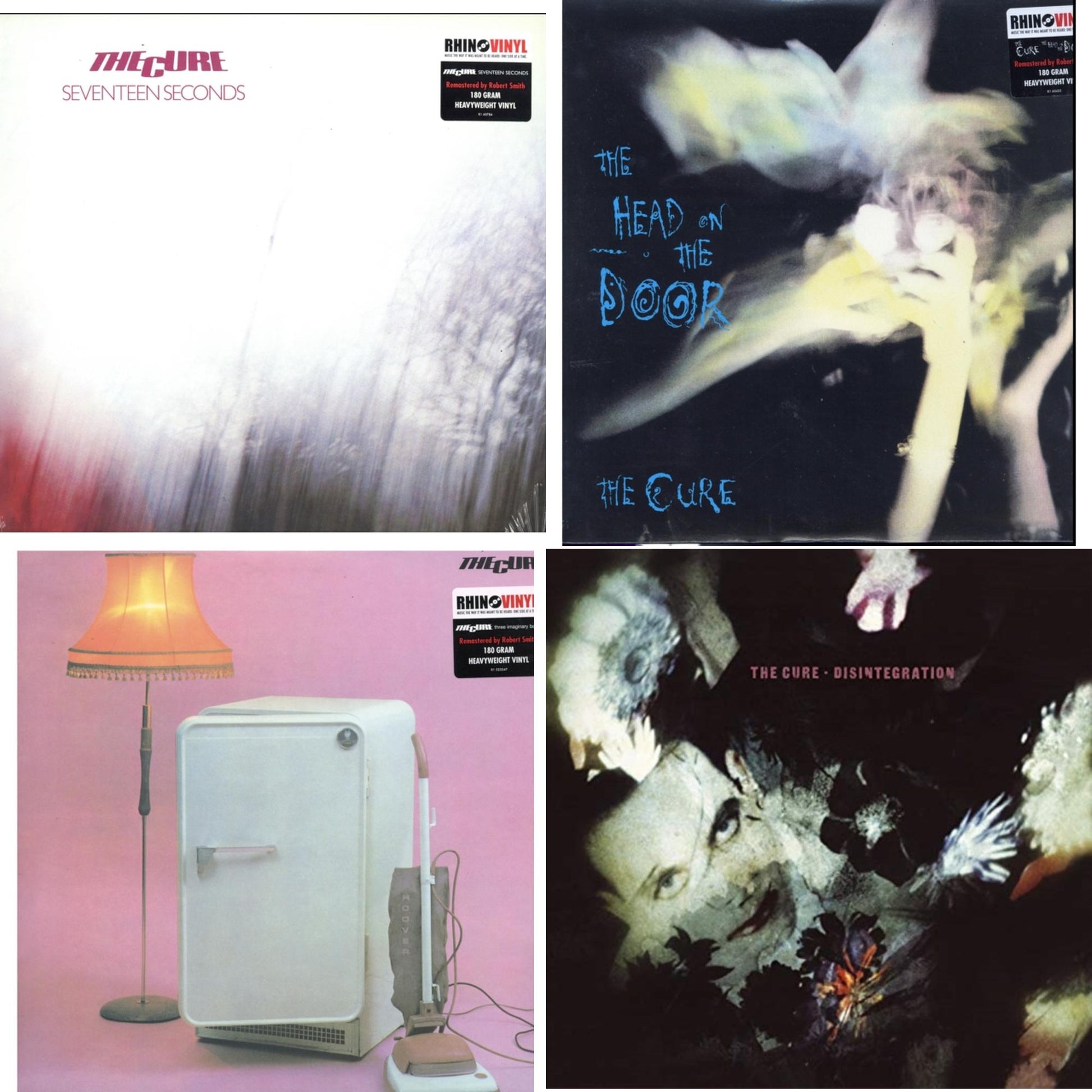 This is a 4 LP Vinyl SKU bundle.
1.This LP Vinyl is brand new.Format: LP VinylMusic Style: Alternative RockThis item's title is: Head On The Door (180G)Artist: CureLabel: ELEKTRA CATALOG GROUPBarcode: 081227944056Release Date: 9/6/2016
2.This LP Vinyl is brand new.