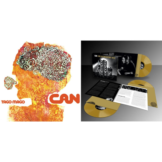 Can - Live In Brighton 1975 (Limited Edition/Inca Gold Vinyl/3LP) & Tago Mago (Limited Edition Orange LP Vinyl)