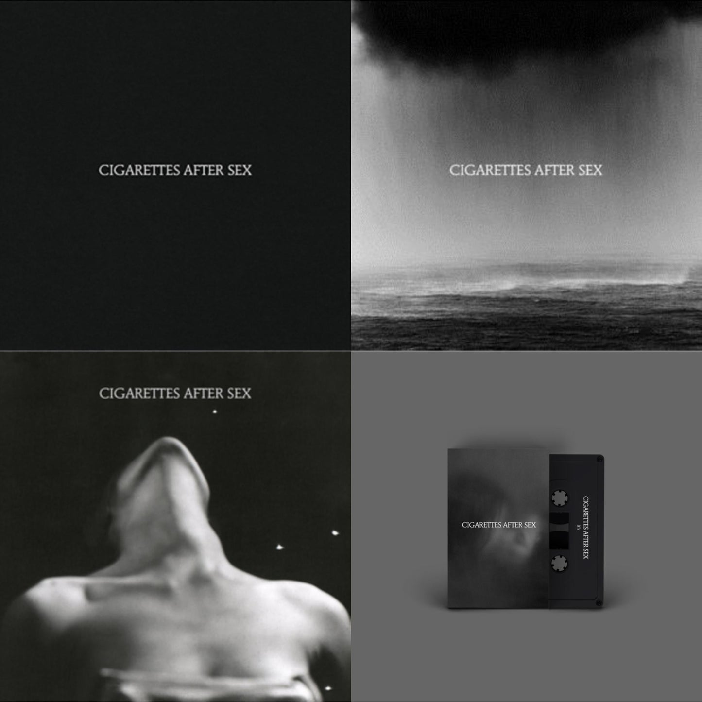 This is a 4 Music Cassette SKU bundle.
1.This Music Cassette is brand new.Format: Music CassetteMusic Style: Dream PopThis item's title is: Cigarettes After SexArtist: Cigarettes After SexLabel: PARTISAN RECORDSBarcode: 720841214649Release Date: 9/21/2018
2.