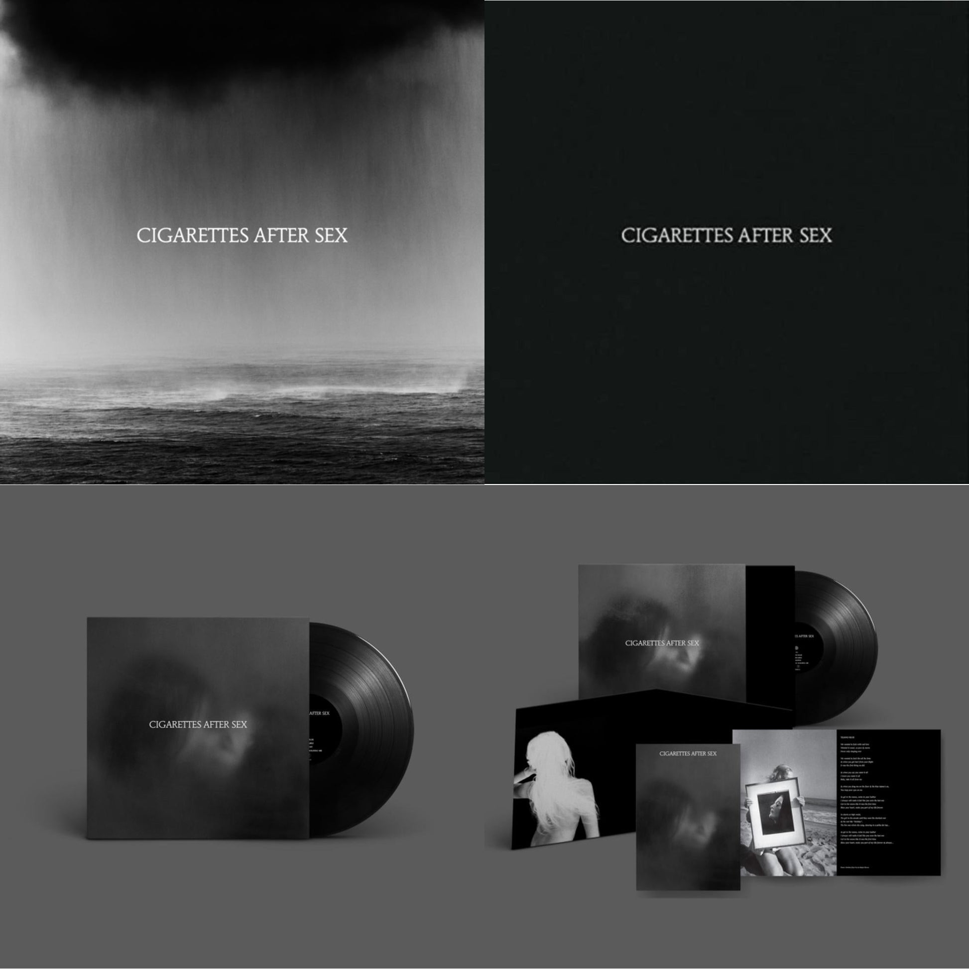 This is a 4 LP Vinyl SKU bundle.
1.This LP Vinyl is brand new.Format: LP VinylMusic Style: Dream PopThis item's title is: CryArtist: Cigarettes After SexLabel: PARTISAN RECORDSBarcode: 720841217312Release Date: 10/25/2019
2.This LP Vinyl is brand new.