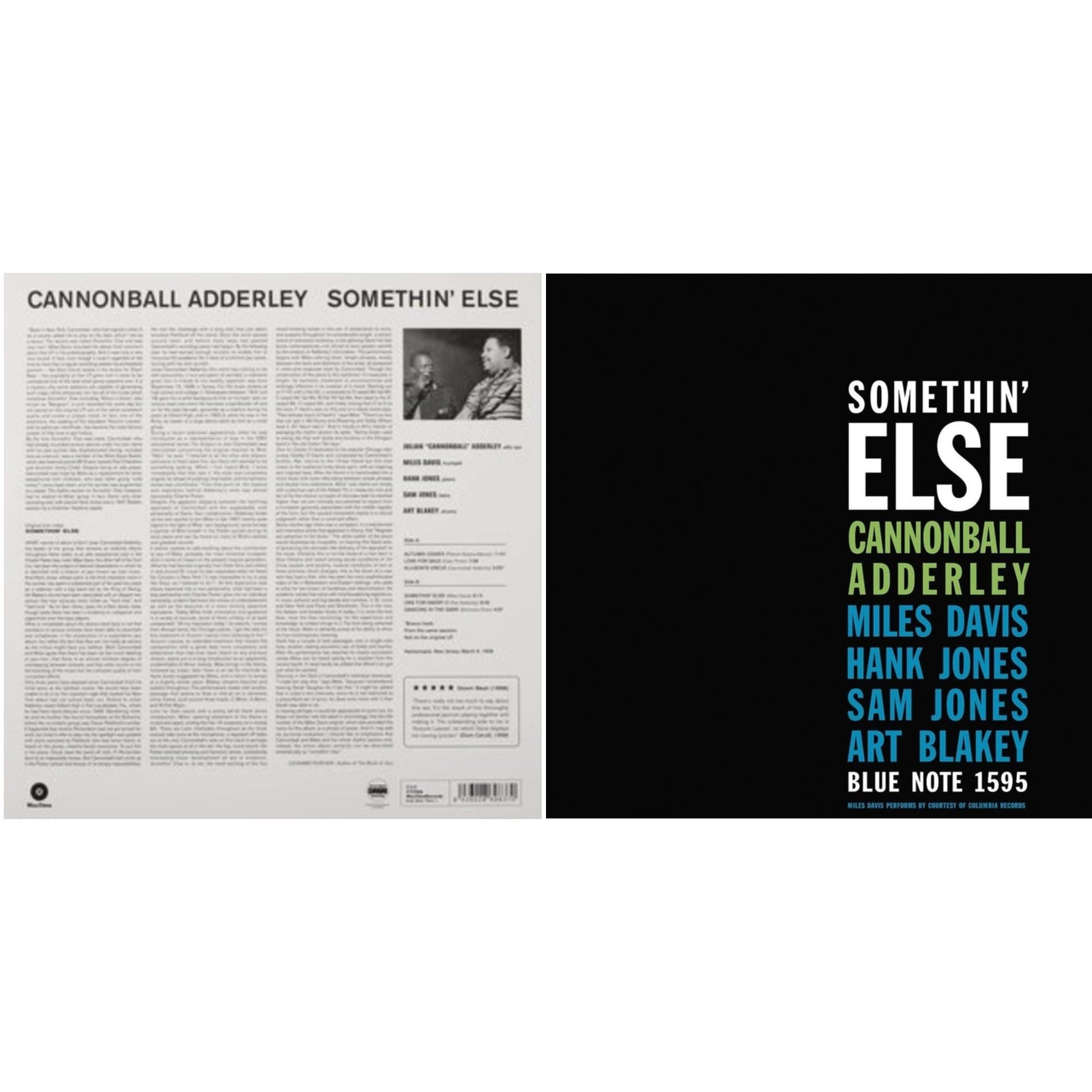 This is a 2 LP Vinyl SKU bundle.
1.This LP Vinyl is brand new.Format: LP VinylMusic Style: Hard BopThis item's title is: Somethin' Else (Blue Note Classic LP Vinyl Edition)Artist: Cannonball AdderleyLabel: BLUE NOTEBarcode: 602507465551Release Date: 2/12/2021
2.