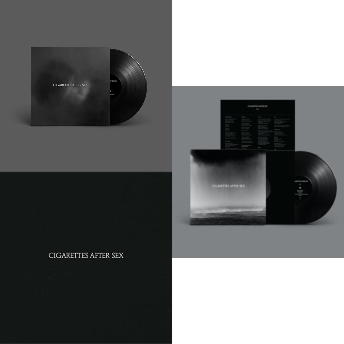 This is a 3 LP Vinyl SKU bundle.
1.This LP Vinyl is brand new.Format: LP VinylMusic Style: Indie RockThis item's title is: Cigarettes After SexArtist: Cigarettes After SexLabel: PARTISAN RECORDSBarcode: 720841214618Release Date: 6/9/2017
2.This LP Vinyl is brand new.