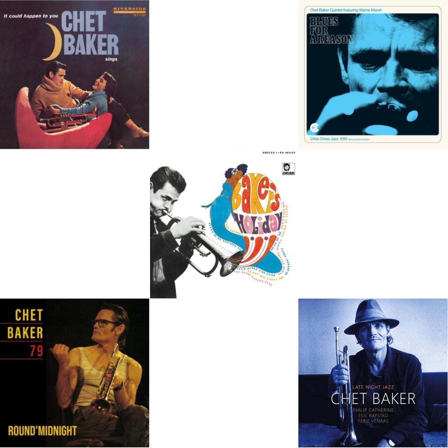 It Could Happen To You & Round Midnight 79 & Baker's Holiday (Verve Acoustic Sounds Series)  & Blues For A Reason (Feat. Warne Marsh) & Late Night Jazz (2LP)