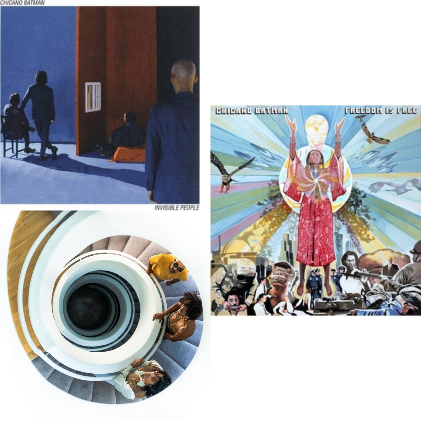 Invisible People (Pink Elephant LP Vinyl ) & Freedom Is Free (Pink & Blue Splatter LP Vinyl) & Notebook Fantasy (Clear LP Vinyl)