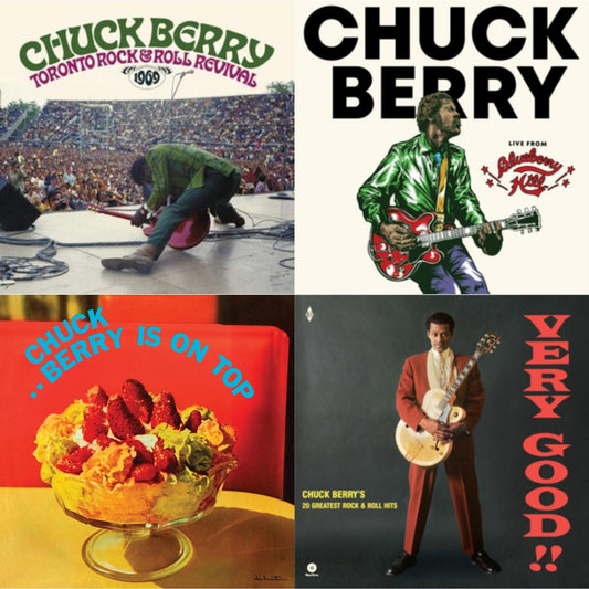This is a 4 LP Vinyl SKU bundle.
1.This LP Vinyl is brand new.Format: LP VinylMusic Style: Rock & RollThis item's title is: Toronto Rock 'N' Roll Revival 1969 (Swirl Vinyl/2LP)Artist: Chuck BerryLabel: SUNSET BLVD RECORDSBarcode: 708535700425Release Date: 5/27/2022
2.