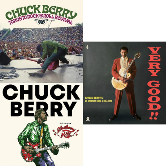 This is a 3 LP Vinyl SKU bundle.
1.This LP Vinyl is brand new.Format: LP VinylMusic Style: Rock & RollThis item's title is: Toronto Rock 'N' Roll Revival 1969 (Swirl Vinyl/2LP)Artist: Chuck BerryLabel: SUNSET BLVD RECORDSBarcode: 708535700425Release Date: 5/27/2022
2.
