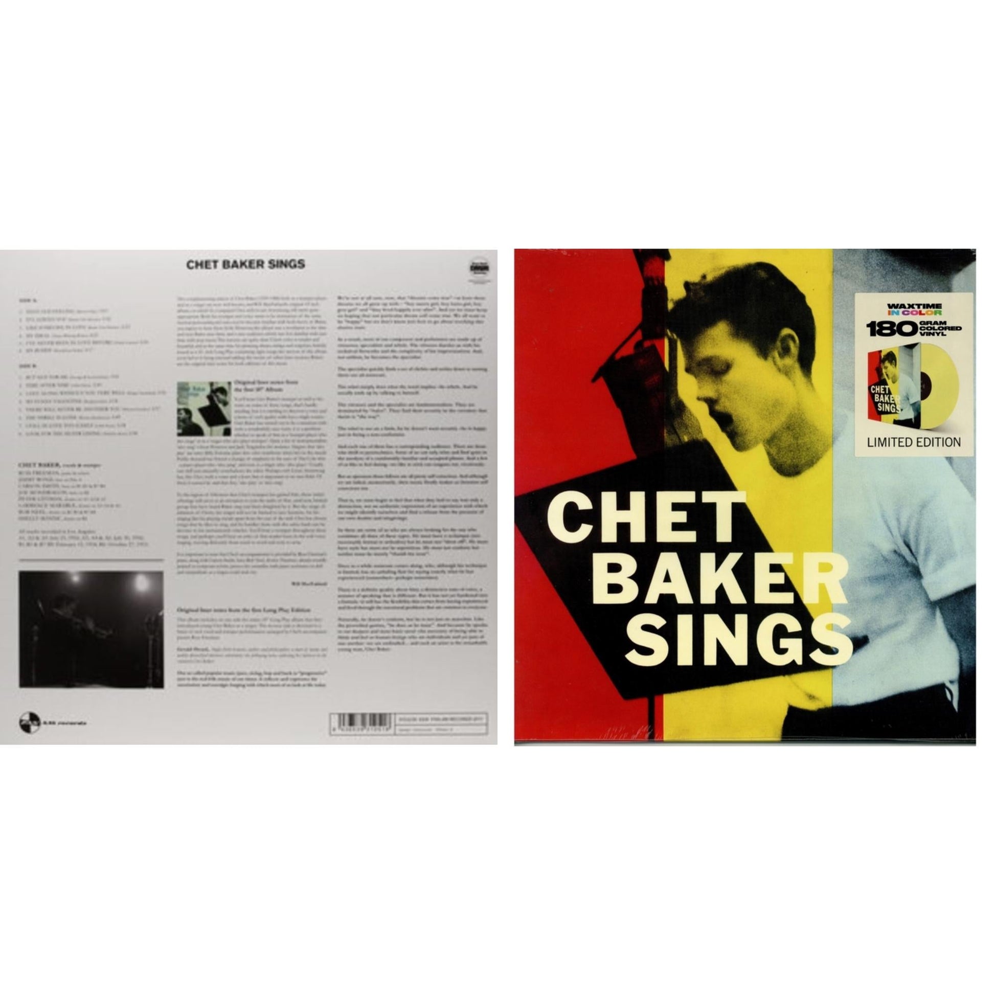 This is a 2 LP Vinyl SKU bundle.
1.This LP Vinyl is brand new.Format: LP VinylMusic Style: Cool JazzThis item's title is: SingsArtist: Chet BakerLabel: Pan Am RecordsBarcode: 8436539310518Release Date: 12/6/2011
2.This LP Vinyl is brand new.