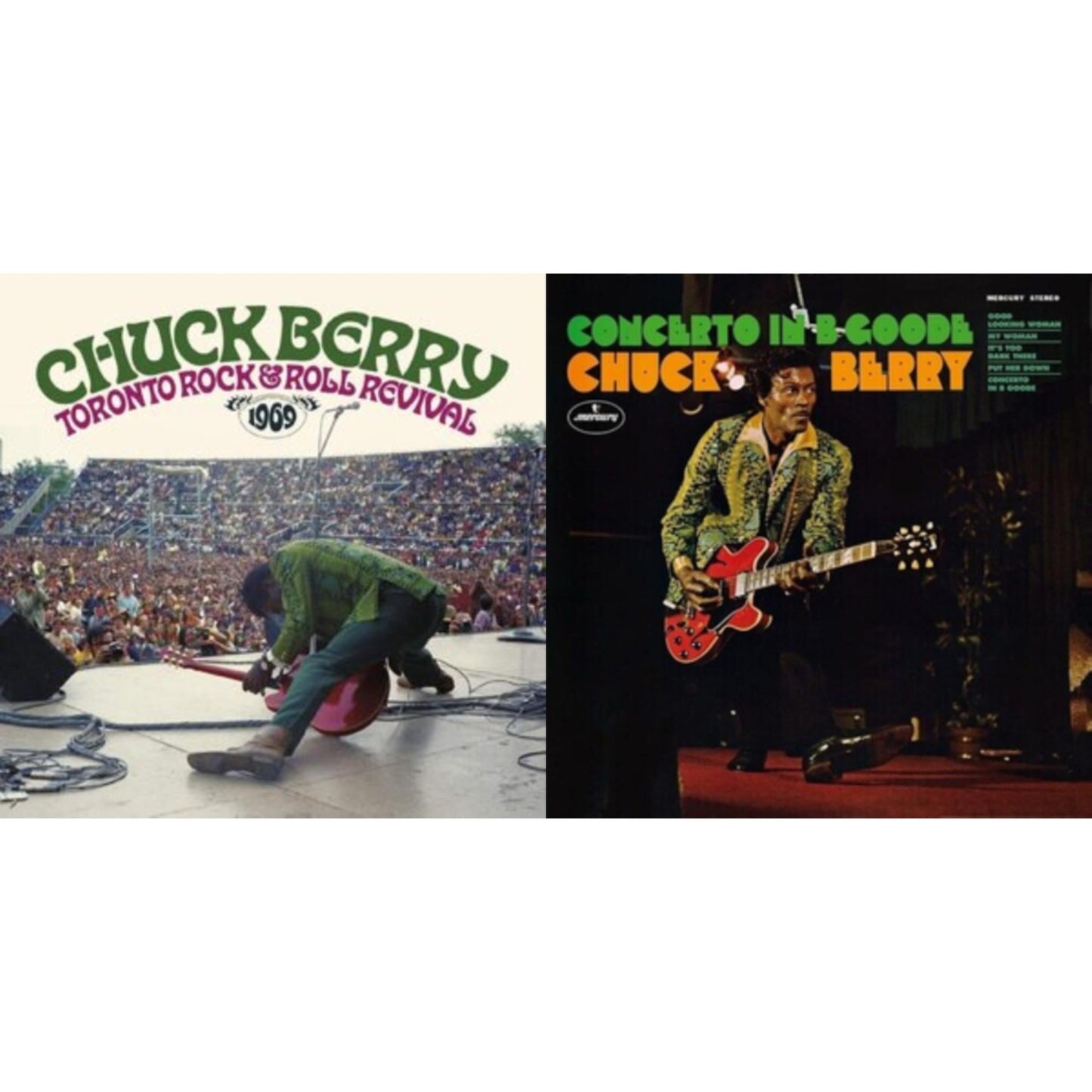 This is a 2 LP Vinyl SKU bundle.
1.This LP Vinyl is brand new.Format: LP VinylMusic Style: Rock & RollThis item's title is: Toronto Rock 'N' Roll Revival 1969 (Swirl Vinyl/2LP)Artist: Chuck BerryLabel: SUNSET BLVD RECORDSBarcode: 708535700425Release Date: 5/27/2022
2.