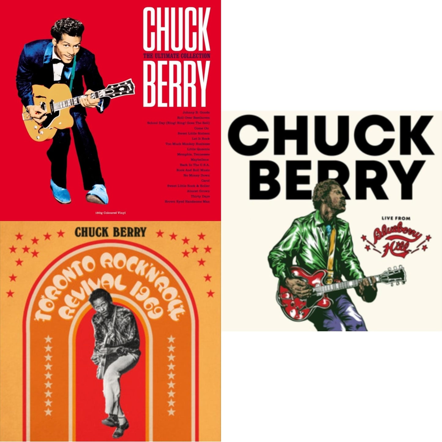 Ultimate Collection (Red LP Vinyl/180G) & Toronto Rock N Roll Revival 1969 (Orange LP Vinyl) & Live From Blueberry Hill
