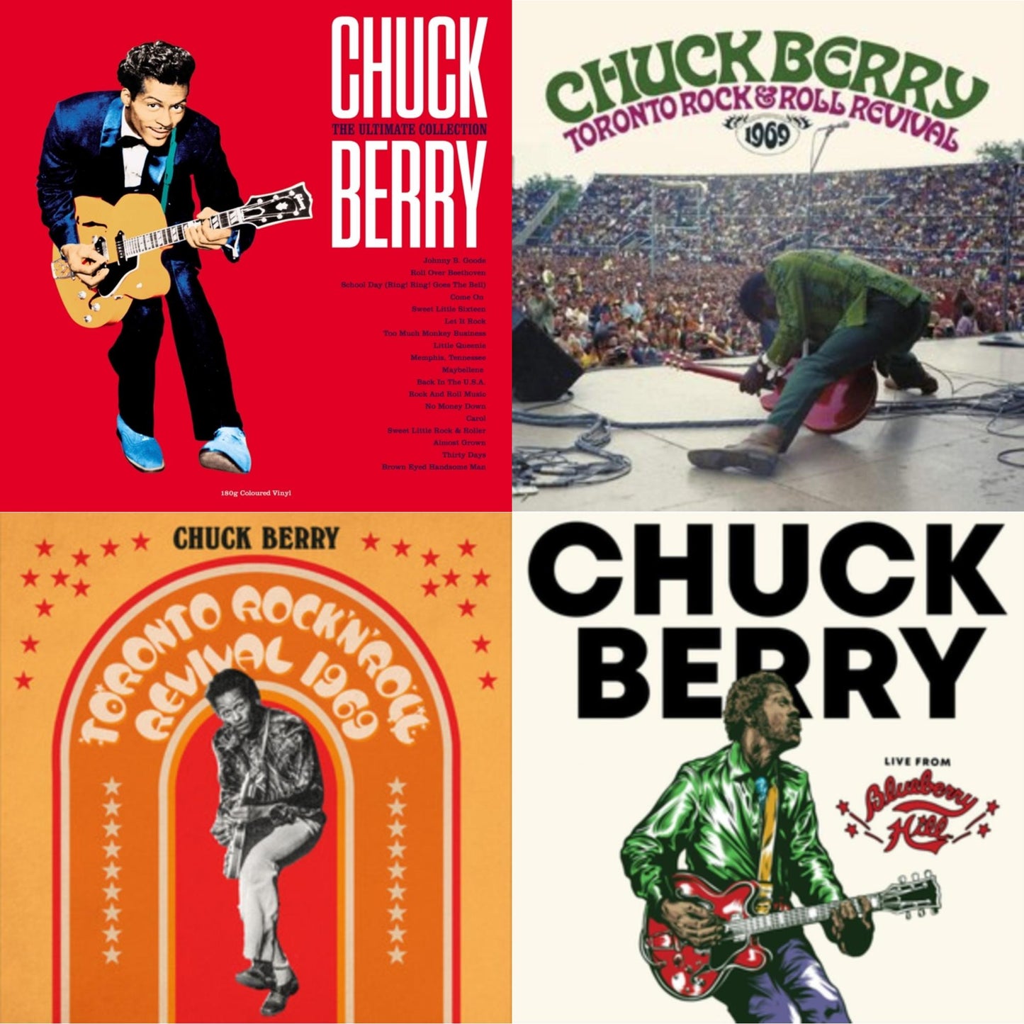 Ultimate Collection (Red LP Vinyl/180G) & Toronto Rock 'N' Roll Revival 1969 (Swirl Vinyl/2LP) & Toronto Rock N Roll Revival 1969 (Orange LP Vinyl) & Live From Blueberry Hill