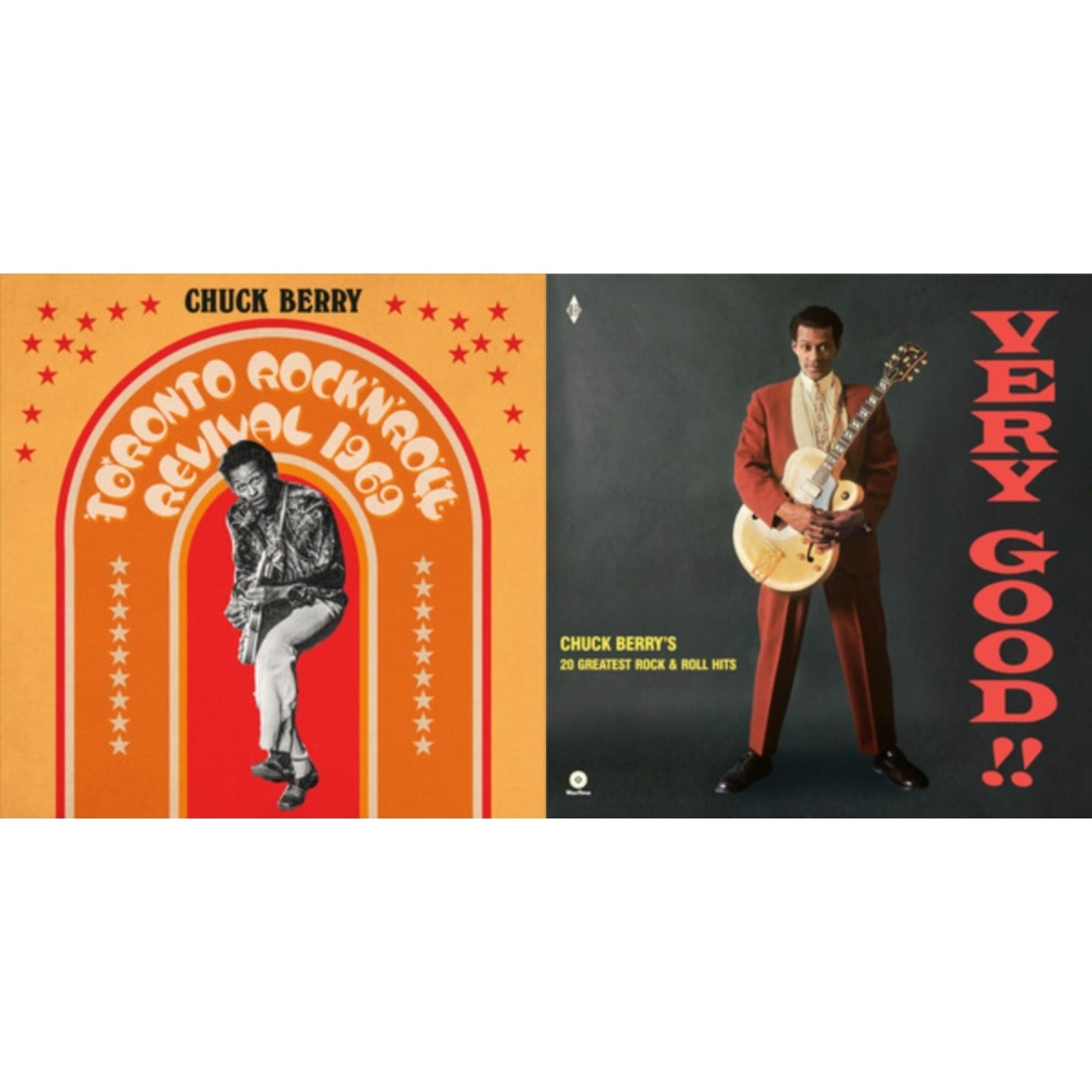 Toronto Rock N Roll Revival 1969 (Orange LP Vinyl) & Very Good!! Chuck Berry’S 20 Greatest Rock & Roll Hits