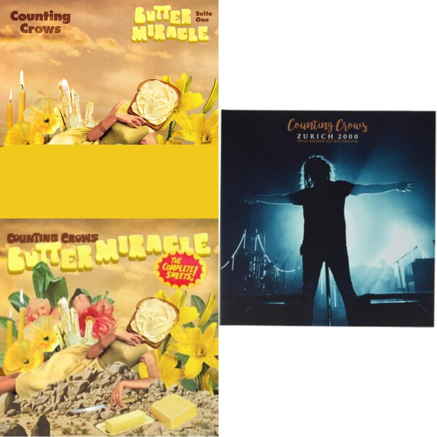 This is a 3 LP Vinyl SKU bundle.
1.This LP Vinyl is brand new.Format: LP VinylMusic Style: Alternative RockThis item's title is: Butter Miracle Suite One (Limited Edition)Artist: Counting CrowsLabel: BMG RIGHTS MANAGEMENT (US) LLCBarcode: 4050538670417Release Date: 5/21/2021
2.