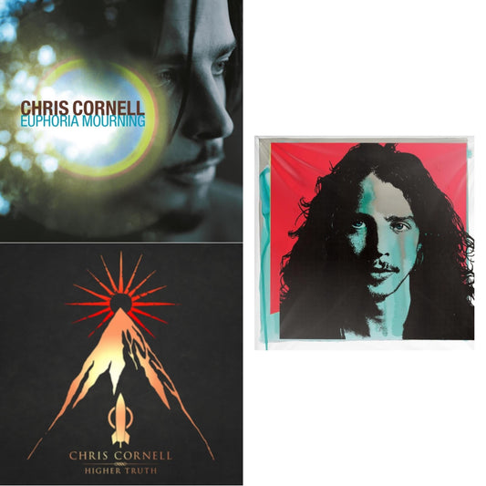 This is a 3 LP Vinyl SKU bundle.
1.This LP Vinyl is brand new.Format: LP VinylMusic Style: Alternative RockThis item's title is: Euphoria MourningArtist: Chris CornellLabel: Universal Music EnterprisesBarcode: 602547408136Release Date: 8/14/2015
2.This LP Vinyl is brand new.