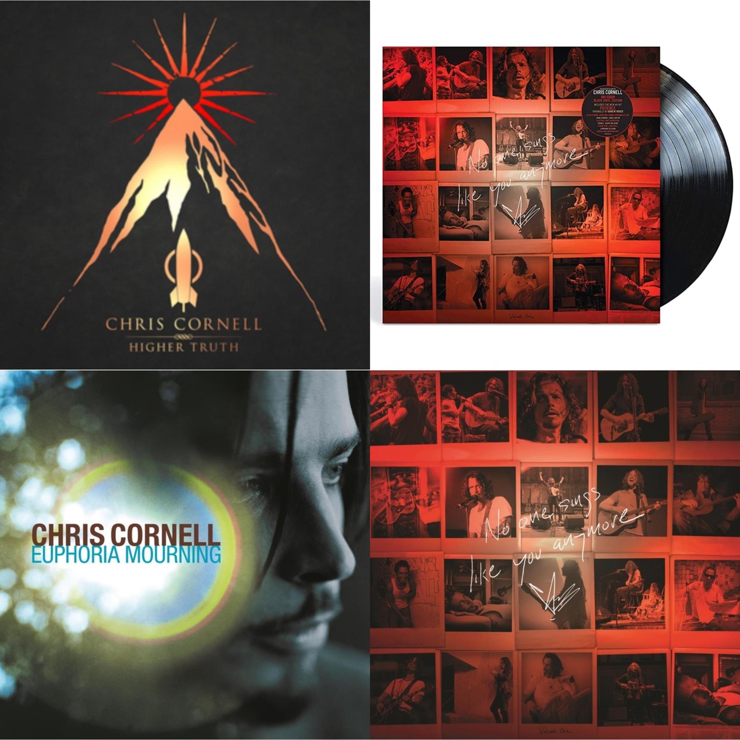This is a 4 LP Vinyl SKU bundle.
1.This LP Vinyl is brand new.Format: LP VinylMusic Style: Alternative RockThis item's title is: No One Sings Like You AnymoreArtist: Chris CornellLabel: A&MBarcode: 602435451220Release Date: 3/19/2021
2.This LP Vinyl is brand new.