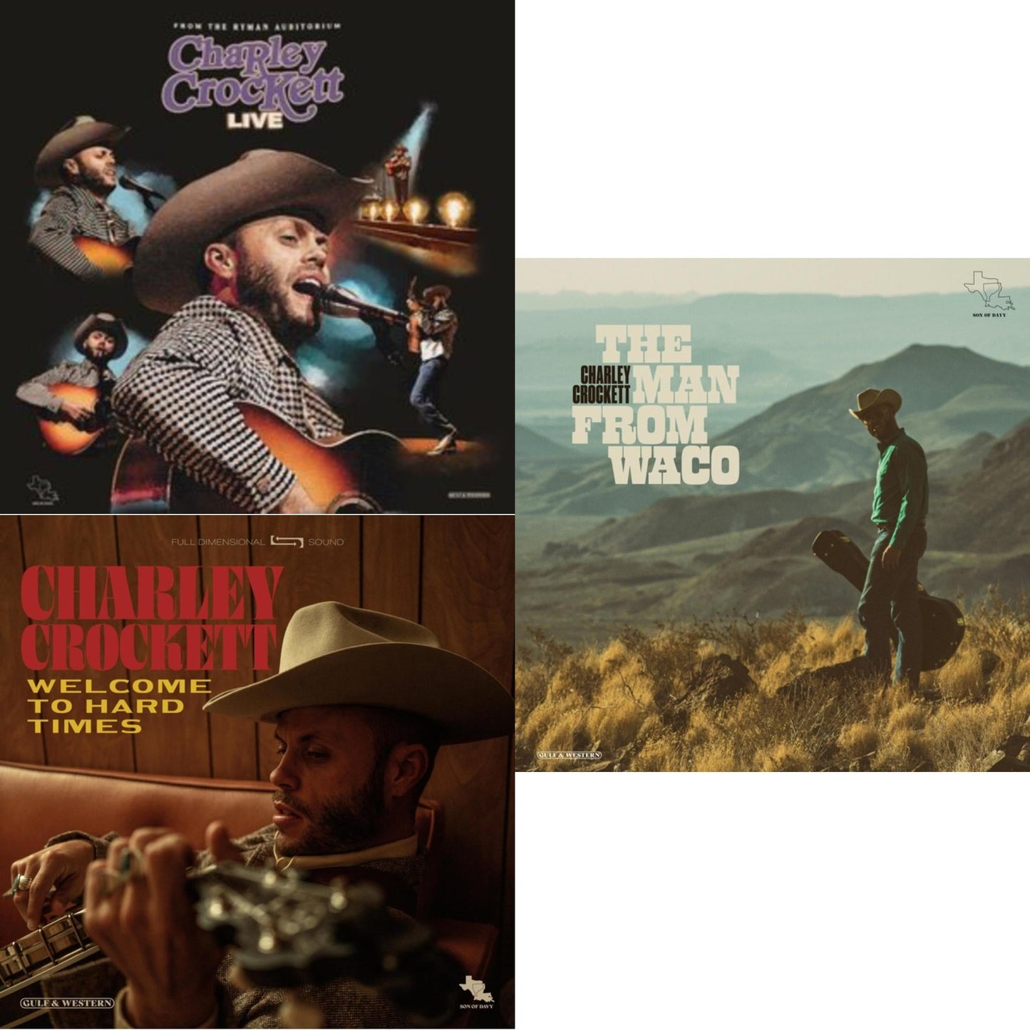 Live From The Ryman (2LP) & Welcome To Hard Times & Man From Waco