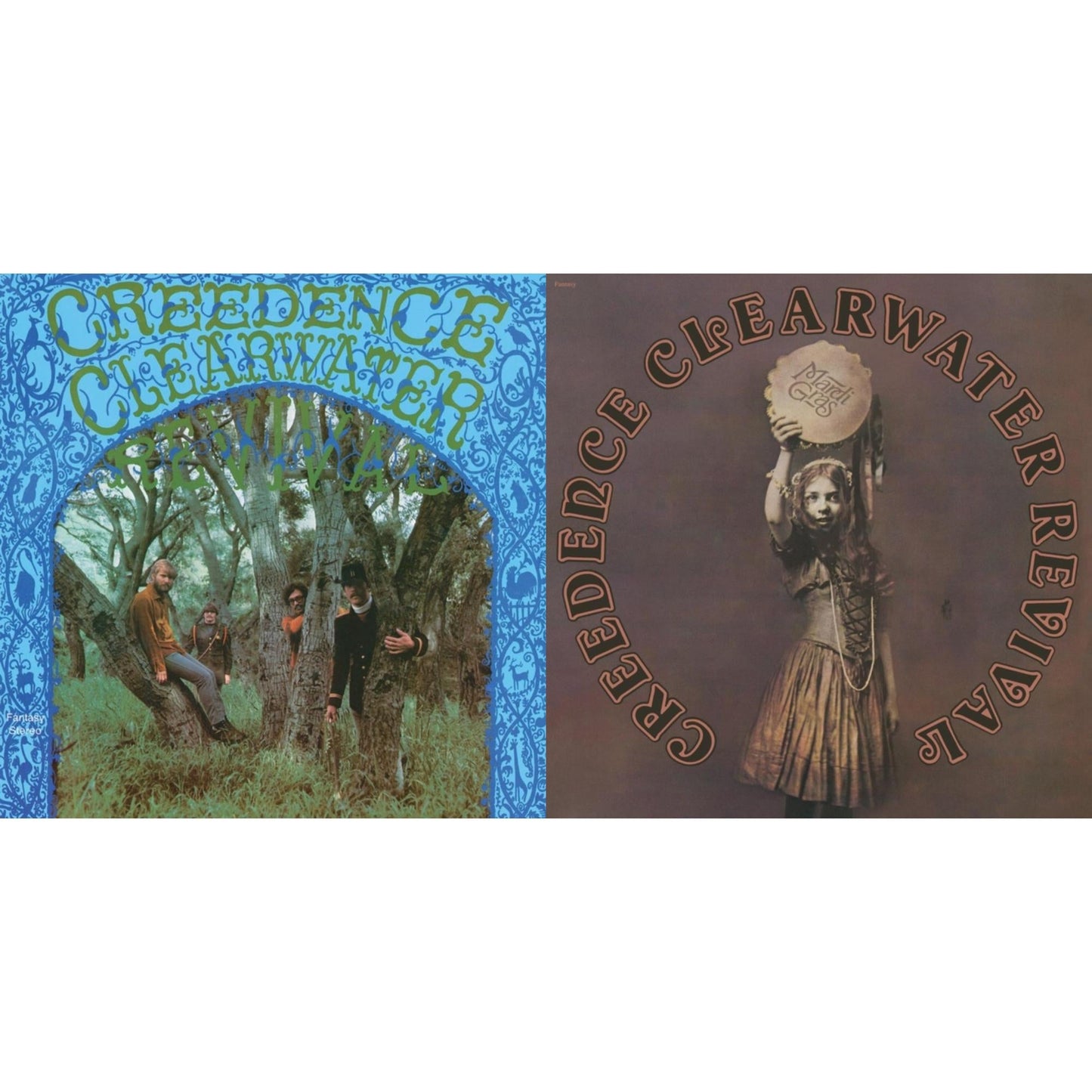 Creedence Clearwater Revival (Remastered 2025) (Sky Blue LP Vinyl) & Mardi Gras (Remastered 2025) (Gold LP Vinyl)