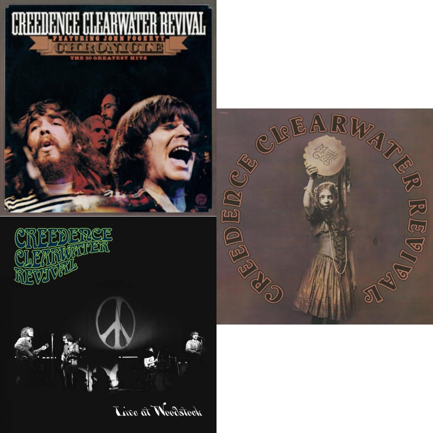 Chronicle: 20 Greatest Hits & Live At Woodstock (2 LP) & Mardi Gras (Remastered 2025) (Gold LP Vinyl)