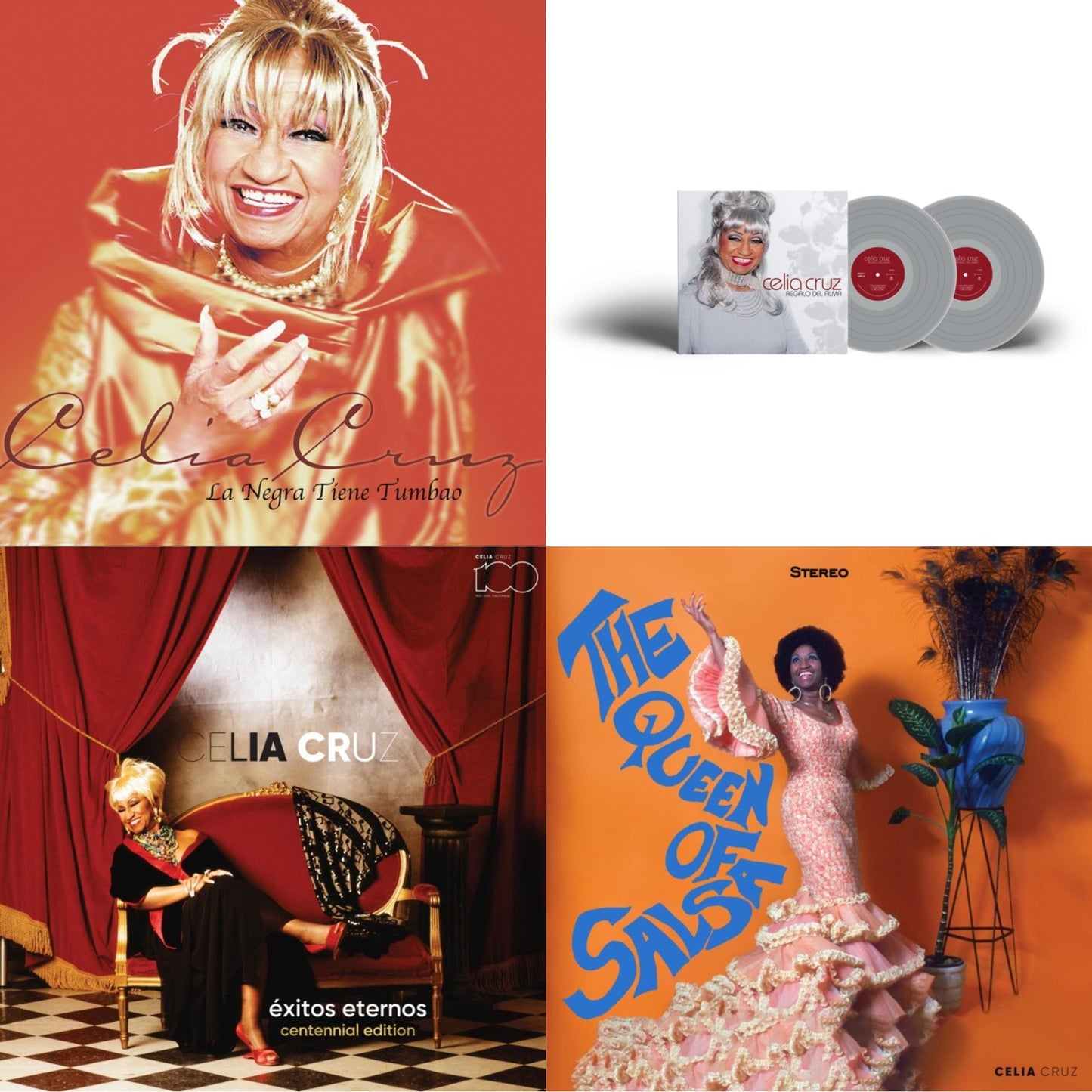 Negra Tiene Tumbao & Regalo Del Alma (Silver Vinyl/2LP/45RPM) & Exitos Eternos: Centennial Edition (Copper Vinyl/2LP) & Queen Of Salsa