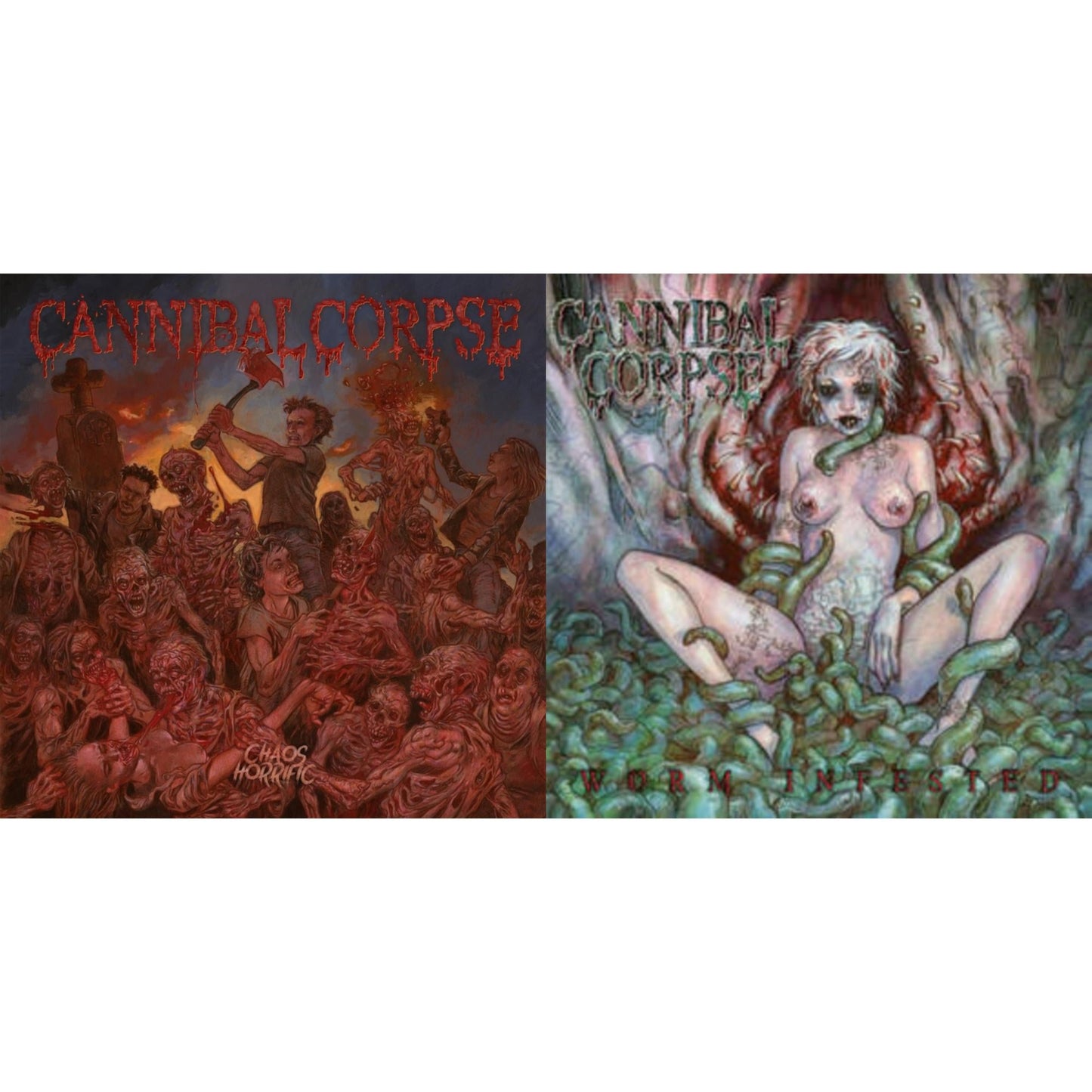 Chaos Horrific (Blue Smoke LP Vinyl) & Worm Infested