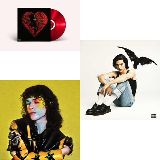 This is a 3 LP Vinyl SKU bundle.
1.This LP Vinyl is brand new.Format: LP VinylMusic Style: Indie PopThis item's title is: Superache (X) (Ruby Red LP Vinyl)Artist: Conan GrayLabel: REPUBLICBarcode: 602445720538Release Date: 6/24/2022
2.This LP Vinyl is brand new.