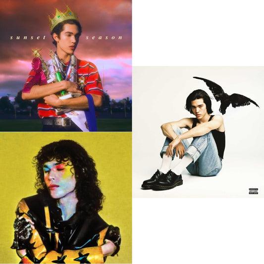 This is a 3 LP Vinyl SKU bundle.
1.This LP Vinyl is brand new.Format: LP VinylThis item's title is: Sunset Season Ep (Translucent Blue LP Vinyl)Artist: Conan GrayLabel: Republic RecordsBarcode: 602577202896Release Date: 12/21/2018
2.This LP Vinyl is brand new.