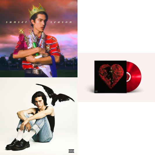 This is a 3 LP Vinyl SKU bundle.
1.This LP Vinyl is brand new.Format: LP VinylMusic Style: Indie PopThis item's title is: Superache (X) (Ruby Red LP Vinyl)Artist: Conan GrayLabel: REPUBLICBarcode: 602445720538Release Date: 6/24/2022
2.This LP Vinyl is brand new.