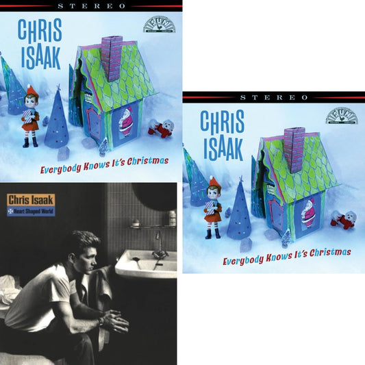 This is a 3 LP Vinyl SKU bundle.
1.This LP Vinyl is brand new.Format: LP VinylThis item's title is: Everybody Knows It's Christmas (Deluxe) (Spring Green/Bone White Swirl LP Vinyl)Artist: Chris IsaakLabel: CHRIS ISAAKBarcode: 792755802366Release Date: 10/20/2023
2.