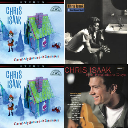 This is a 4 LP Vinyl SKU bundle.
1.This LP Vinyl is brand new.Format: LP VinylThis item's title is: Everybody Knows It's Christmas (Deluxe) (Spring Green/Bone White Swirl LP Vinyl)Artist: Chris IsaakLabel: CHRIS ISAAKBarcode: 792755802366Release Date: 10/20/2023
2.