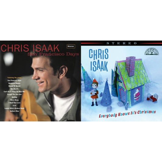 This is a 2 LP Vinyl SKU bundle.
1.This LP Vinyl is brand new.Format: LP VinylThis item's title is: Everybody Knows It's Christmas (Deluxe) (Spring Green/Bone White Swirl LP Vinyl)Artist: Chris IsaakLabel: CHRIS ISAAKBarcode: 792755802366Release Date: 10/20/2023
2.