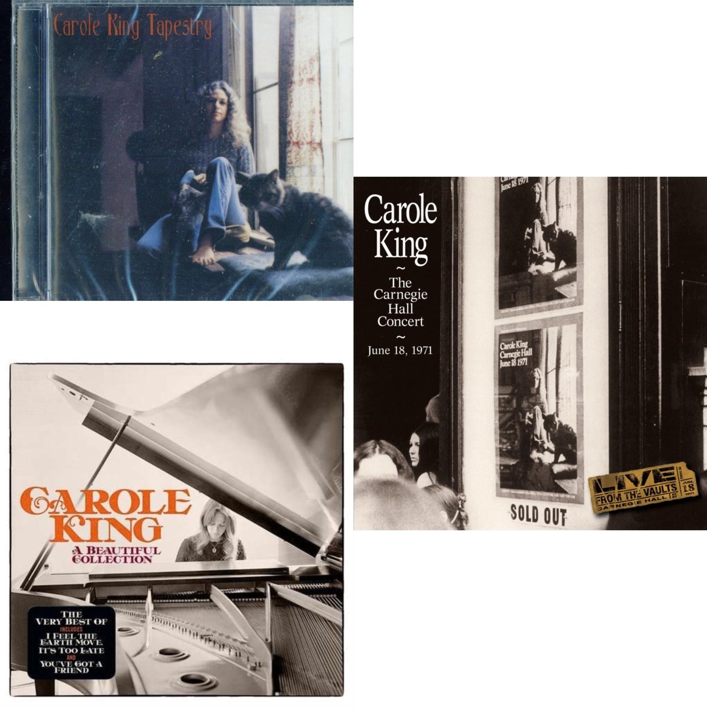 Tapestry & Carnegie Hall Concert June 18 1971 & Beautiful Collection: Best Of Carole King