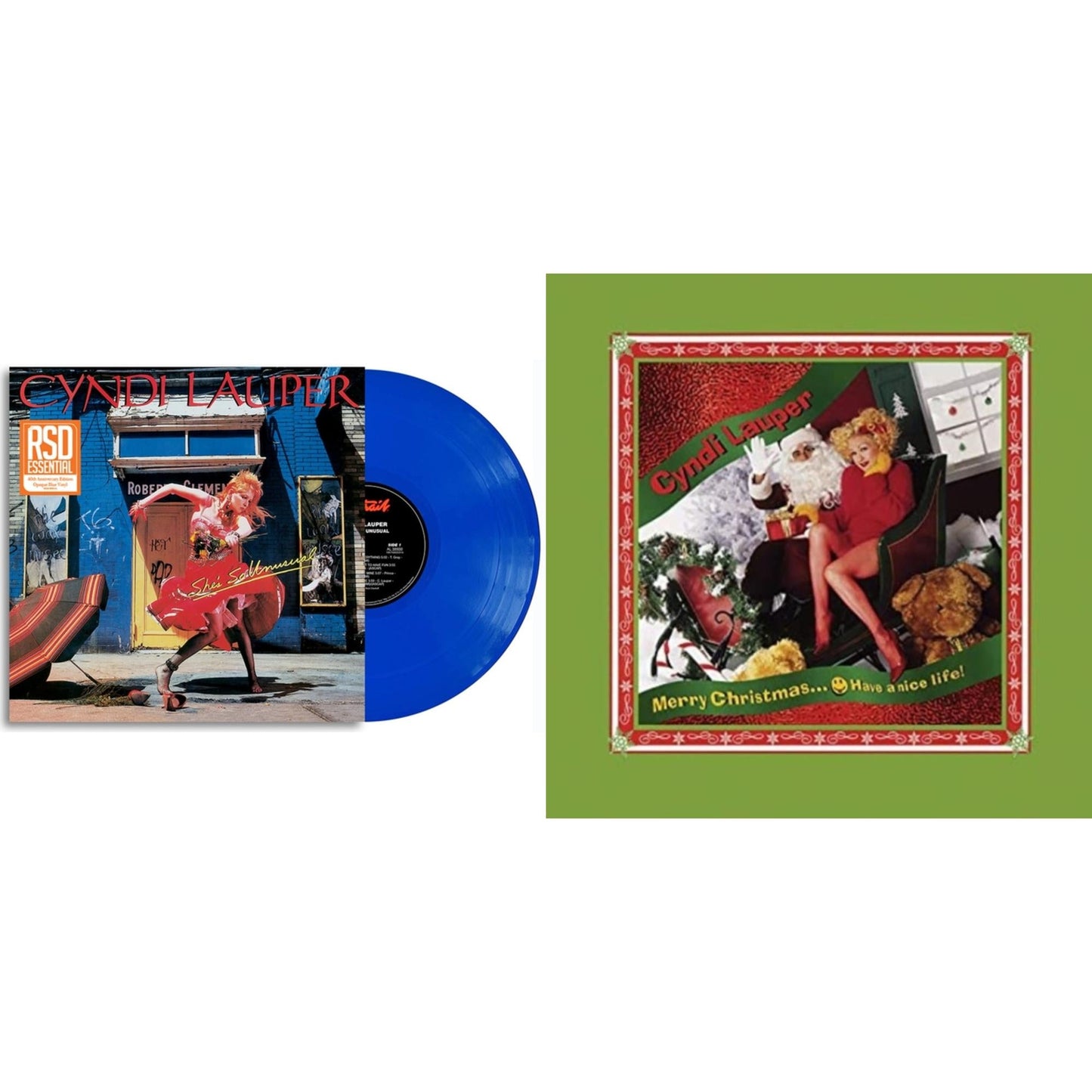 This is a 2 LP Vinyl SKU bundle.
1.This LP Vinyl is brand new.Format: LP VinylMusic Style: Pop RockThis item's title is: She's So Unusual (Opaque Blue LP Vinyl)Artist: Cyndi LauperLabel: LEGACYBarcode: 196587800512Release Date: 10/13/2023
2.This LP Vinyl is brand new.