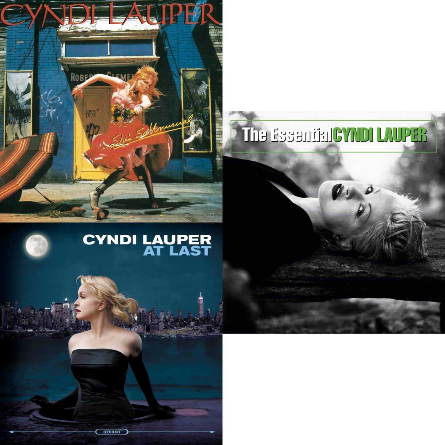 Cyndi Lauper - Essential Cyndi Lauper & At Last & She's So Unusual - CD Bundle
