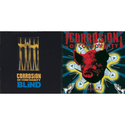 This is a 2 CD SKU bundle.
1.This CD is brand new.Format: CDMusic Style: Heavy MetalThis item's title is: BlindArtist: Corrosion Of ConformityLabel: SONY SPECIAL MARKETINGBarcode: 886972367224Release Date: 1/5/2008
2.This CD is brand new.