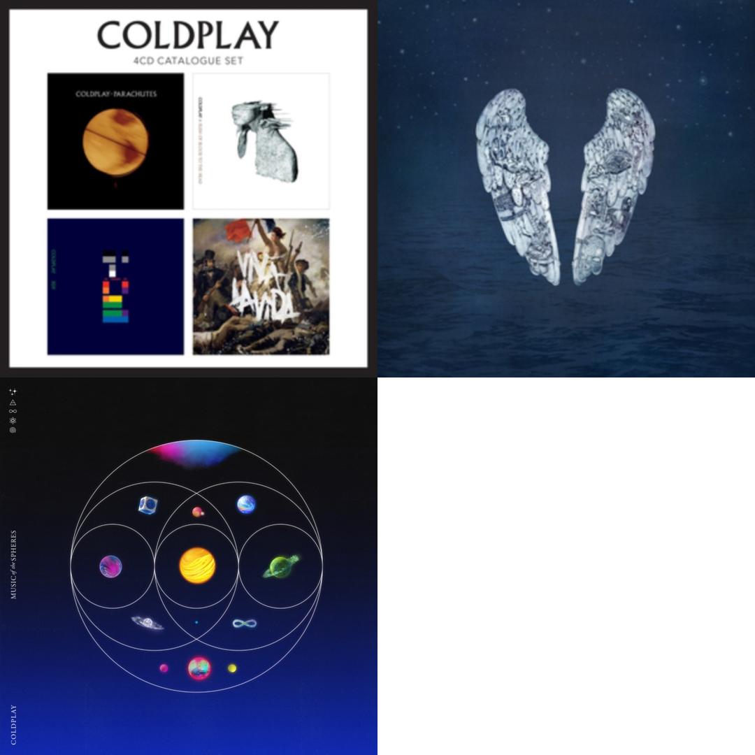 This is a 3 CD SKU bundle.
1.This CD is brand new.Format: CDMusic Style: Alternative RockThis item's title is: 4 CD Catalogue SetArtist: ColdplayLabel: WMGBarcode: 5099972504420Release Date: 11/26/2012
2.This CD is brand new.
