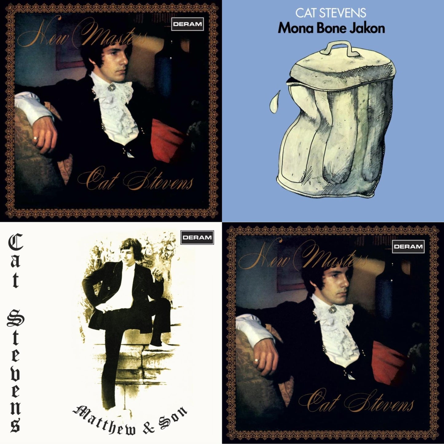 New Masters & Mona Bone Jakon & Matthew & Son (Cream LP Vinyl) & New Masters (Deep Red LP Vinyl)