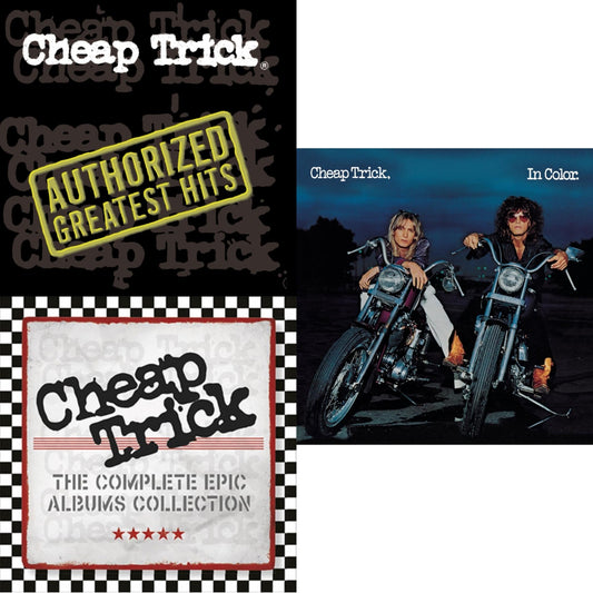 This is a 3 CD SKU bundle.
1.This CD is brand new.Format: CDMusic Style: Classic RockThis item's title is: Authorized Greatest HitsArtist: Cheap TrickLabel: LegacyBarcode: 888751049925Release Date: 4/13/2015
2.This CD is brand new.