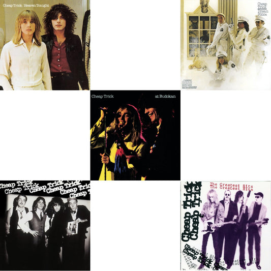 This is a 5 CD SKU bundle.
1.This CD is brand new.Format: CDMusic Style: Power PopThis item's title is: Heaven TonightArtist: Cheap TrickLabel: SONY SPECIAL MARKETINGBarcode: 886972378527Release Date: 2/5/2008
2.This CD is brand new.