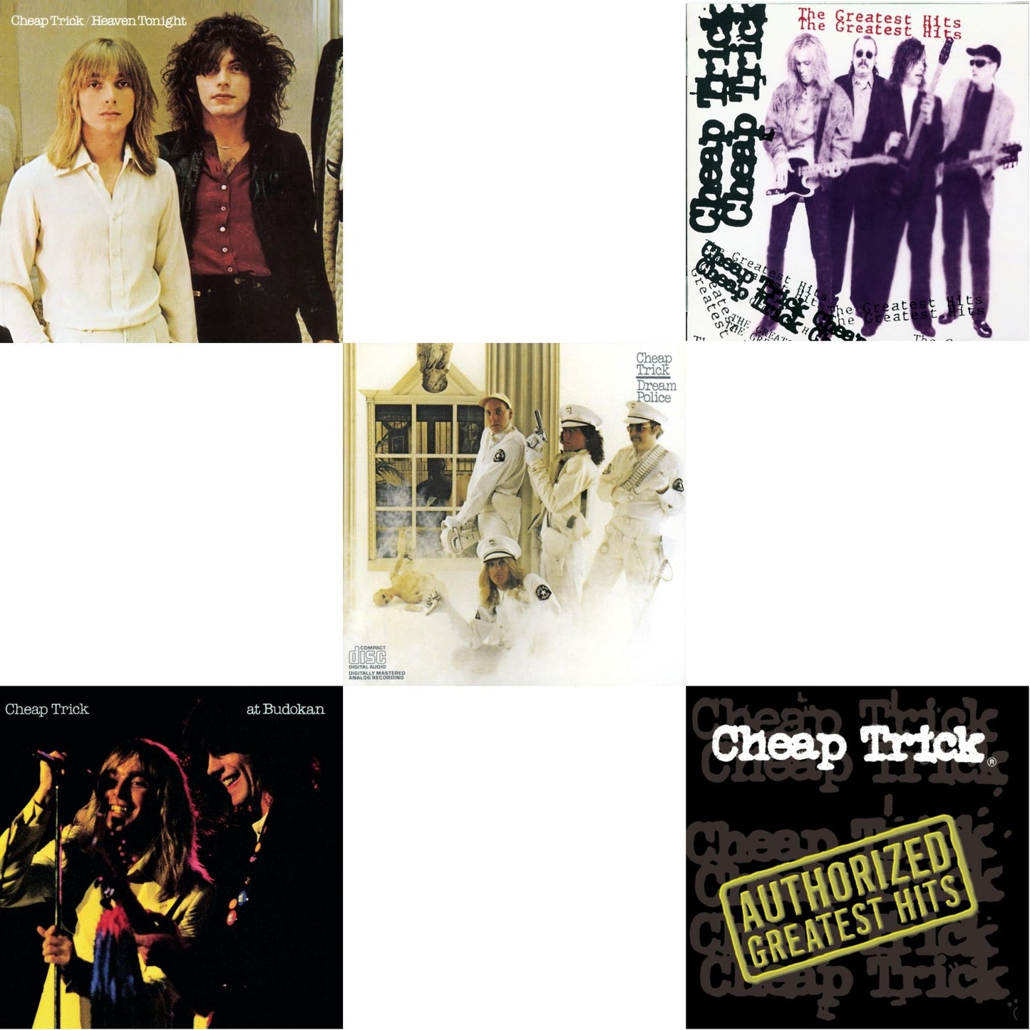 Heaven Tonight & Cheap Trick At Budokan & Dream Police & Greatest Hits & Authorized Greatest Hits