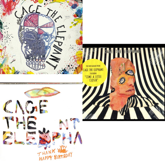 This is a 3 CD SKU bundle.
1.This CD is brand new.Format: CDMusic Style: Alternative RockThis item's title is: Cage The ElephantArtist: Cage The ElephantLabel: LEGACYBarcode: 886974965824Release Date: 4/21/2009
2.This CD is brand new.