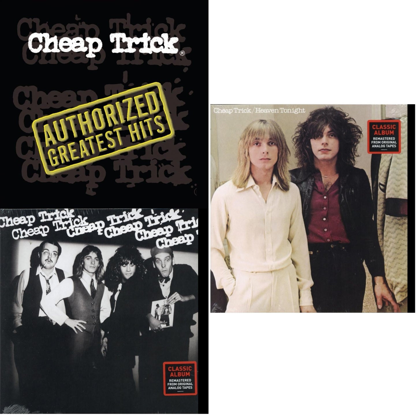 Authorized Greatest Hits (2LP) & Cheap Trick (180G) & Heaven Tonight (180G)