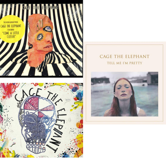 This is a 3 CD SKU bundle.
1.This CD is brand new.Format: CDMusic Style: Italo-DiscoThis item's title is: MelophobiaArtist: Cage The ElephantLabel: RCA RECORDS USBarcode: 888837627726Release Date: 10/8/2013
2.This CD is brand new.