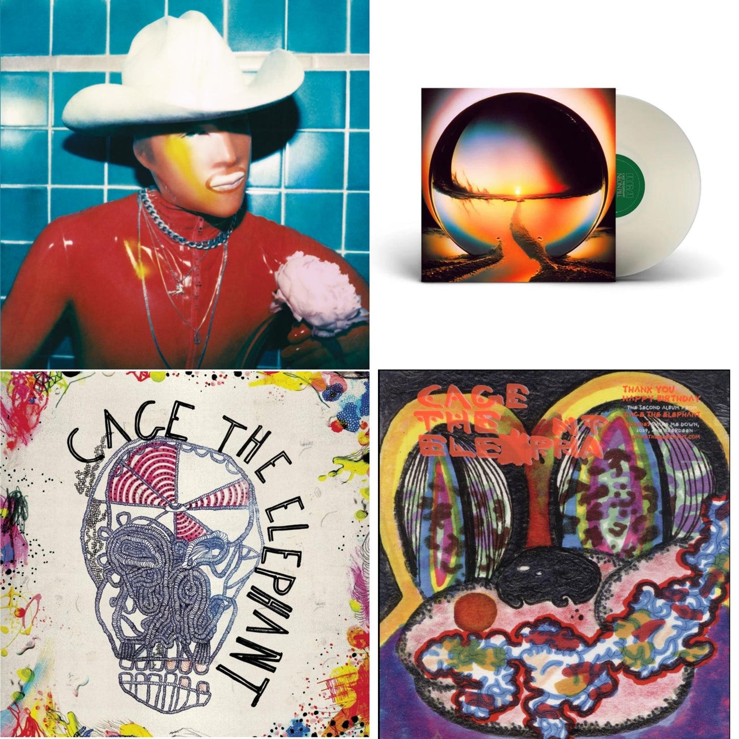 Social Cues (140G/Dl Insert) & Neon Pill (Milky Clear LP Vinyl) (I) & Cage The Elephant (180G) & Thank You Happy Birthday