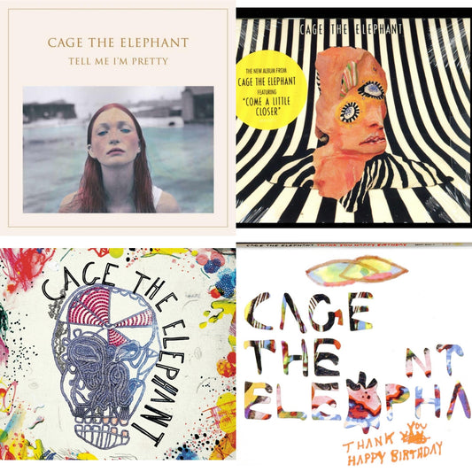 This is a 4 CD SKU bundle.
1.This CD is brand new.Format: CDThis item's title is: Tell Me I'm PrettyArtist: Cage The ElephantLabel: RCA RECORDSBarcode: 888751417021Release Date: 12/18/2015
2.This CD is brand new.