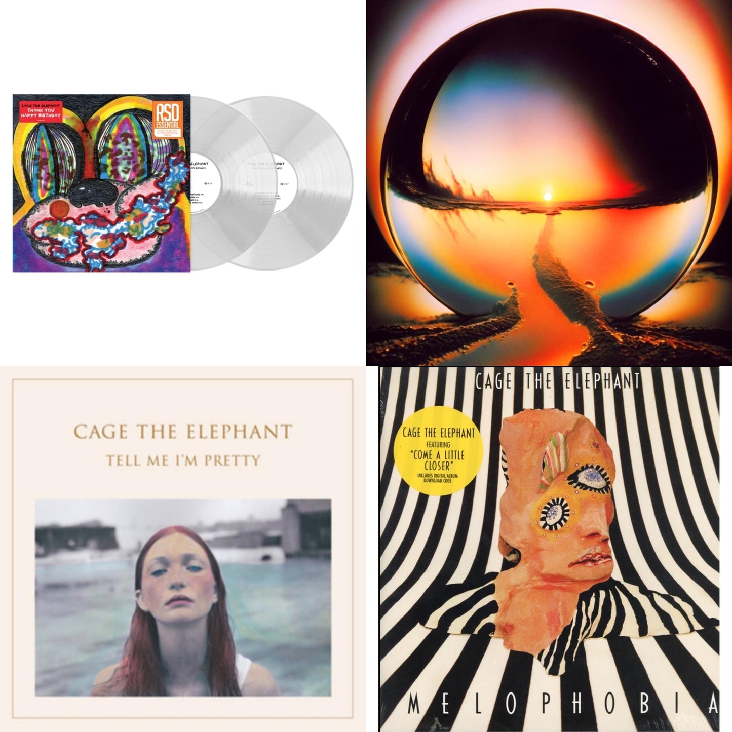 Thank You Happy Birthday (2LP/Utra Clear Vinyl) (Rsd Esstenial) & Neon Pill & Tell Me I'm Pretty (180G/Dl Card/Gatefold) & Melophobia (180G/Dl Card)