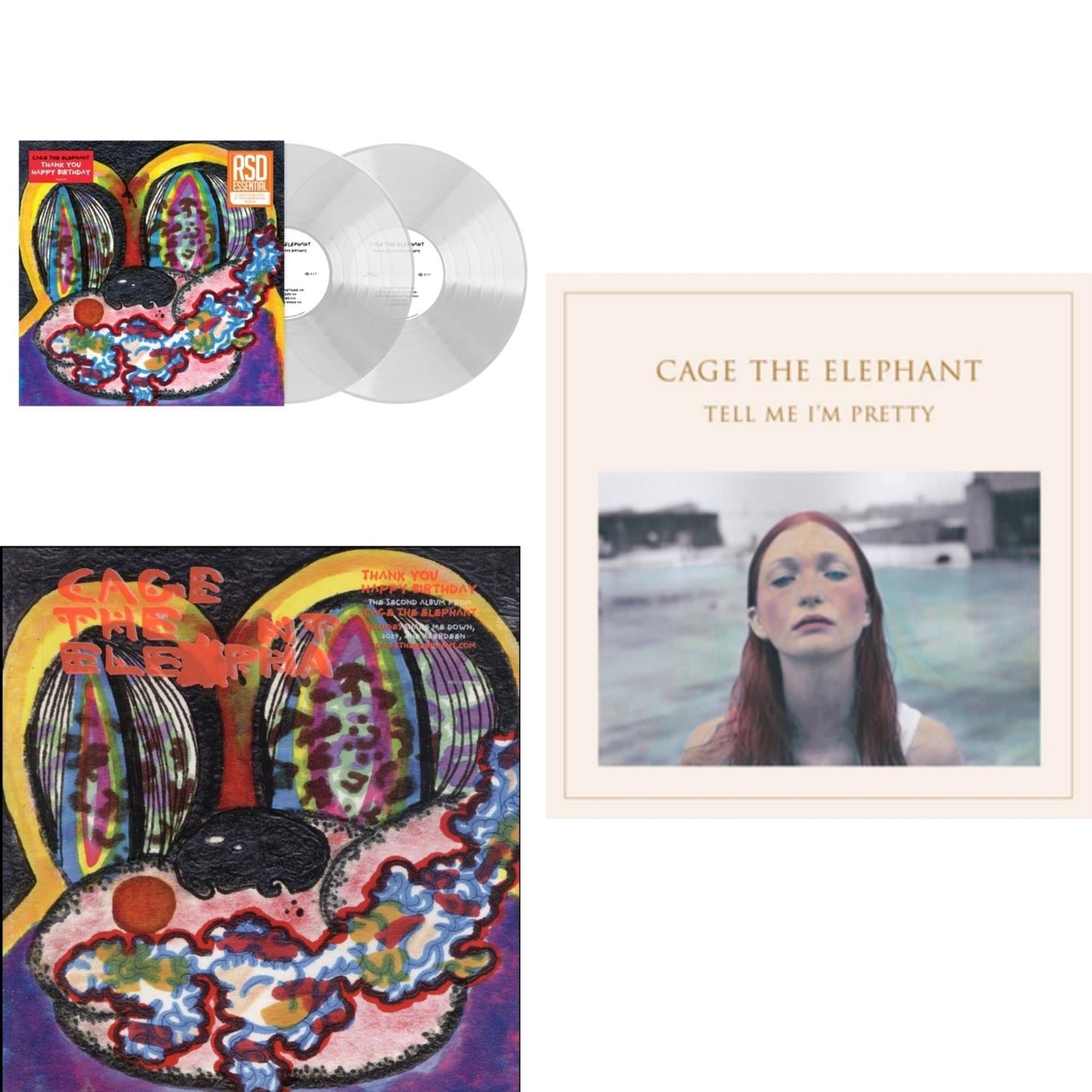 Thank You Happy Birthday (2LP/Utra Clear Vinyl) (Rsd Esstenial) & Thank You Happy Birthday & Tell Me I'm Pretty (180G/Dl Card/Gatefold)