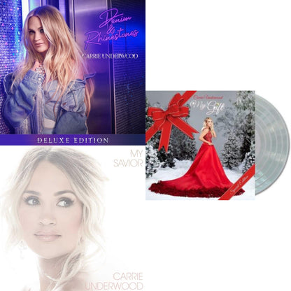 This is a 3 LP Vinyl SKU bundle.
1.This LP Vinyl is brand new.Format: LP VinylMusic Style: GospelThis item's title is: My Savior (White Vinyl/2LP)Artist: Carrie UnderwoodLabel: CAPITOL NASHVILLEBarcode: 602435605036Release Date: 4/30/2021
2.This LP Vinyl is brand new.