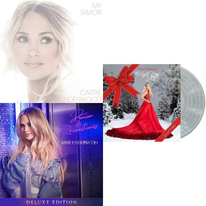 This is a 3 LP Vinyl SKU bundle.
1.This LP Vinyl is brand new.Format: LP VinylMusic Style: GospelThis item's title is: My Savior (White Vinyl/2LP)Artist: Carrie UnderwoodLabel: CAPITOL NASHVILLEBarcode: 602435605036Release Date: 4/30/2021
2.This LP Vinyl is brand new.
