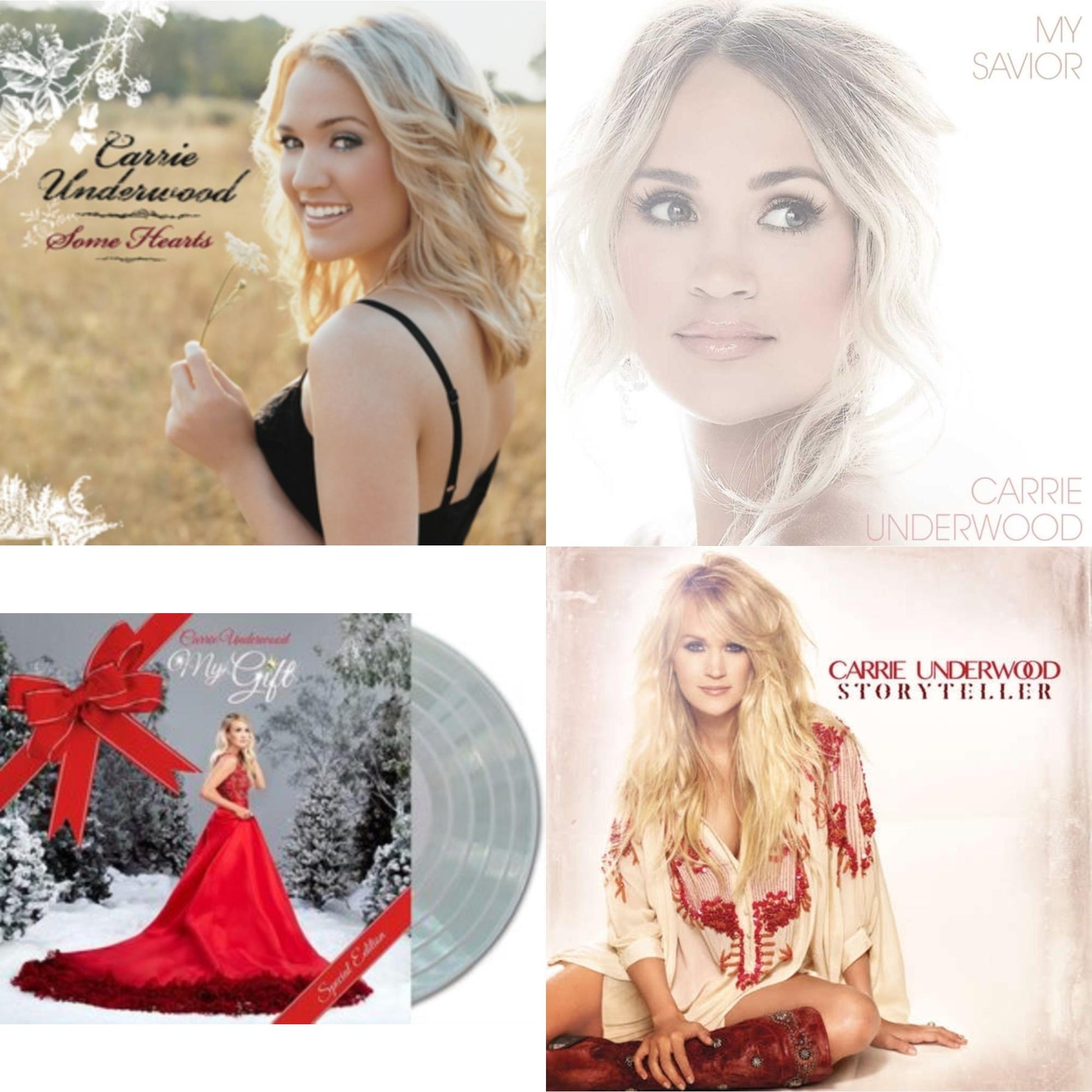 This is a 4 LP Vinyl SKU bundle.
1.This LP Vinyl is brand new.Format: LP VinylMusic Style: CountryThis item's title is: Some Hearts (2LP)Artist: Carrie UnderwoodLabel: LEGACYBarcode: 194397372717Release Date: 6/26/2020
2.This LP Vinyl is brand new.