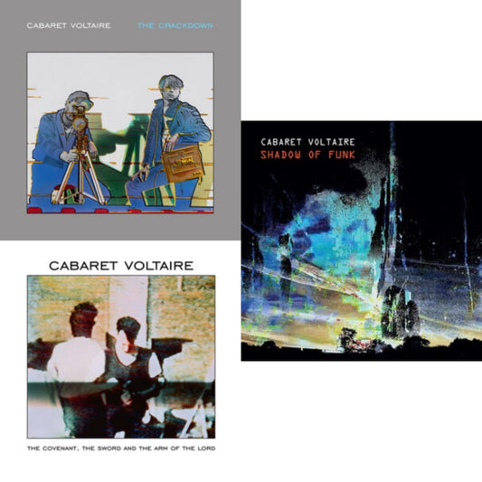 This is a 3 LP Vinyl SKU bundle.
1.This LP Vinyl is brand new.Format: LP VinylMusic Style: AbstractThis item's title is: Crackdown (Limited Edition/Grey LP Vinyl)Artist: Cabaret VoltaireLabel: MUTEBarcode: 5400863059316Release Date: 6/17/2022
2.This LP Vinyl is brand new.